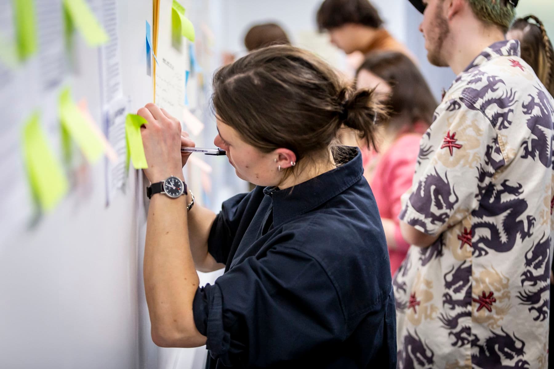 Students during a workshop